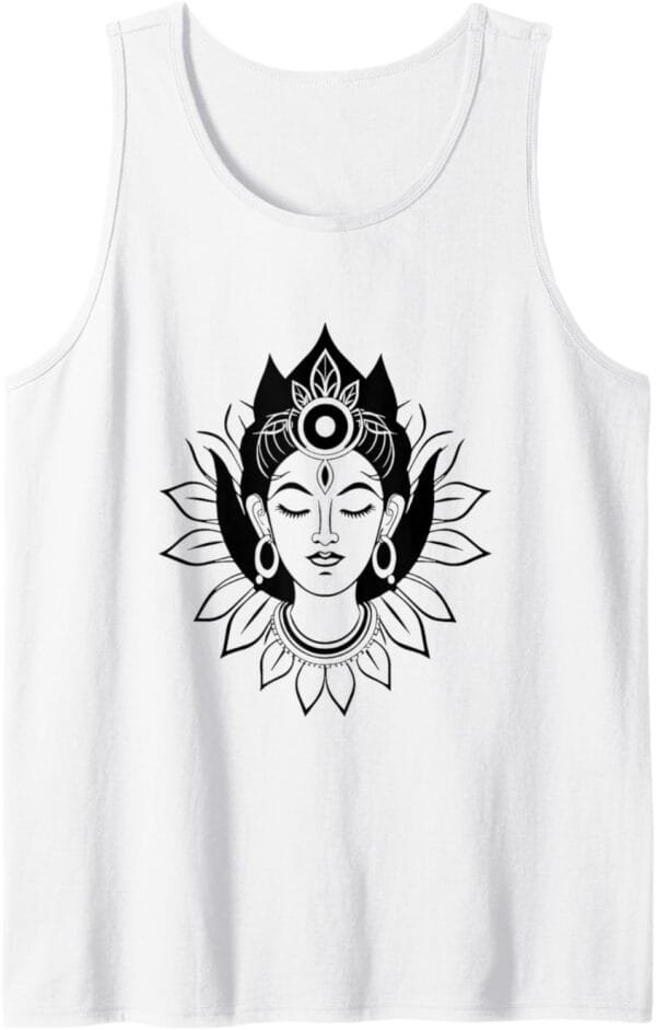 Kali Mata, Diosa hindú Navratri Face Pooja Tank Top T-Shirt (Spain)