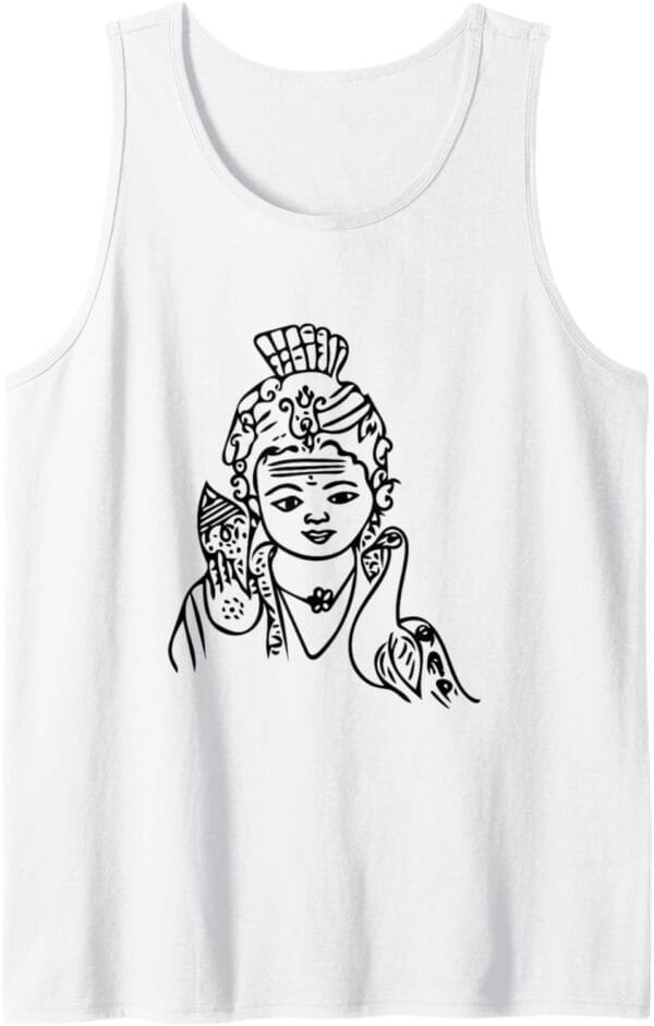 Murugan, Kartikeya Hindu God Temple Pooja Tank Top T-Shirt (Germany)