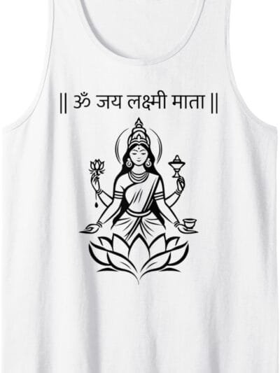 Laxmi Mata, Diwali Goddess Om Jai Lakshmi Mata Sanskrit Puja Tank Top T-Shirt (Italy)