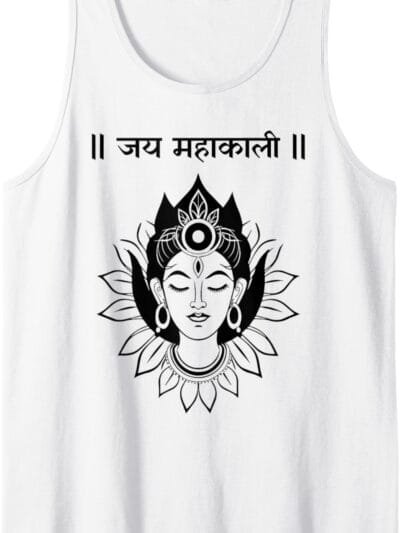 Kali Mata, diosa hindú Navratri Jai Mahakali Puja sánscrita Tank Top T-Shirt (Spain)