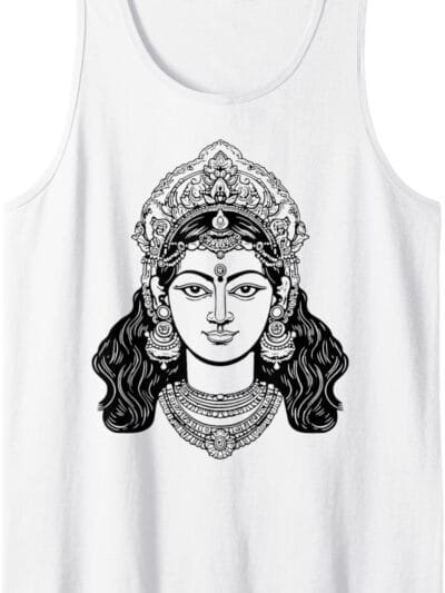 Parvati Mata, Diosa hindú Navratri Face Pooja Tank Top T-Shirt (Spain)