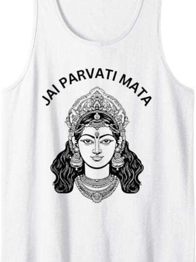 Parvati Mata, Navratri Hindu Goddess Jai Parvati Mata Pooja Tank Top T-Shirt (USA)