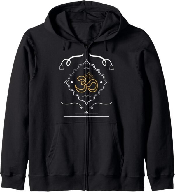 Om | Sacred Designer Hindu Gift Zip Hoodie (France)