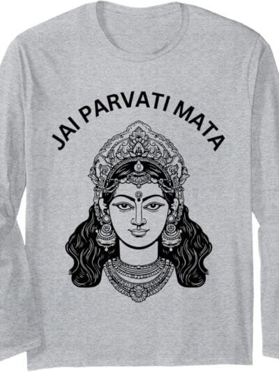 Parvati Mata, Navratri Hindu-Göttin Jai Parvati Mata Pooja Long Sleeve T-Shirt (Germany)