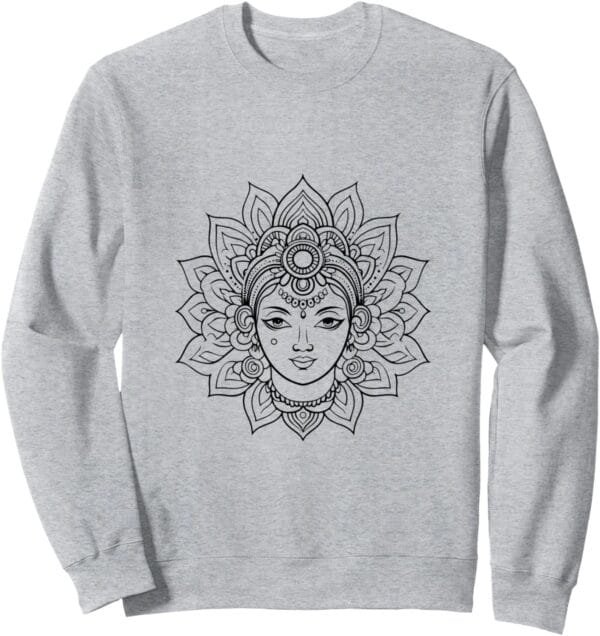 Laxmi Mata, Diwali Hindú Diosa Cara Navratri Pooja Sweatshirt (Spain)