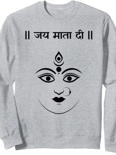 Durga Mata, Navratri Indian Goddess Jai Mata Di Hindi Pooja Sweatshirt (Italy)