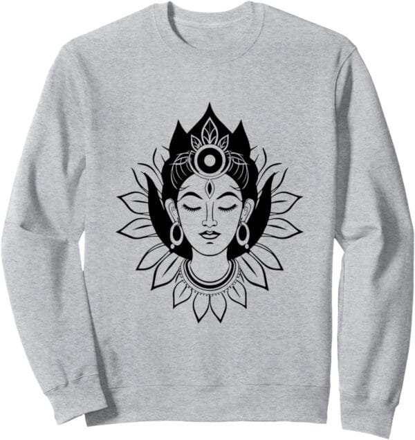 Kali Mata, Navratri Hindu Goddess Face Pooja Sweatshirt (UK)