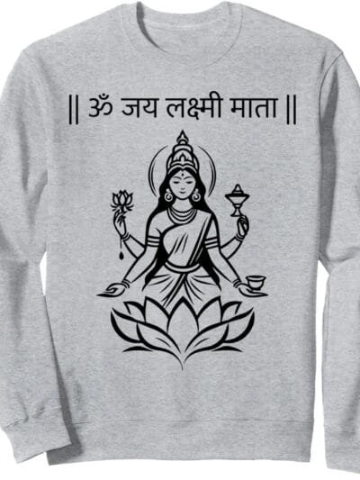 Laxmi Mata, Diwali Goddess Om Jai Lakshmi Mata Sanskrit Puja Sweatshirt (Japan)