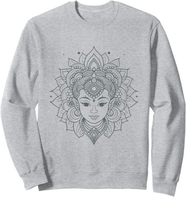 Shakti Mata, Navratri Hindu Goddess Face Pooja Sweatshirt (UK)