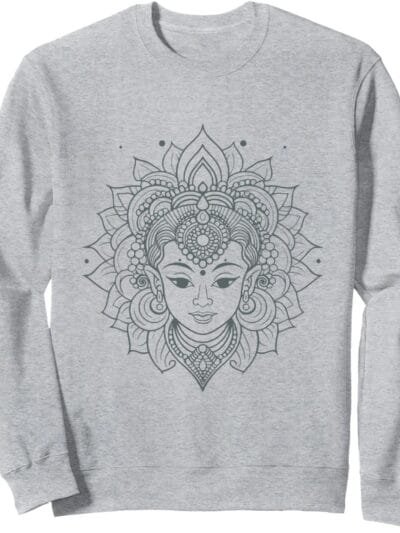 Shakti Mata, Navratri Hindu-Göttin Gesicht Pooja Sweatshirt (Germany)