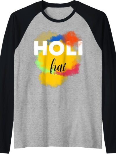 Holi Hai Raglan T-Shirt (USA)