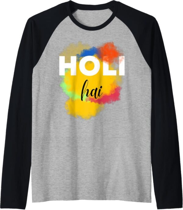 Holi Hai Raglan T-Shirt (USA)