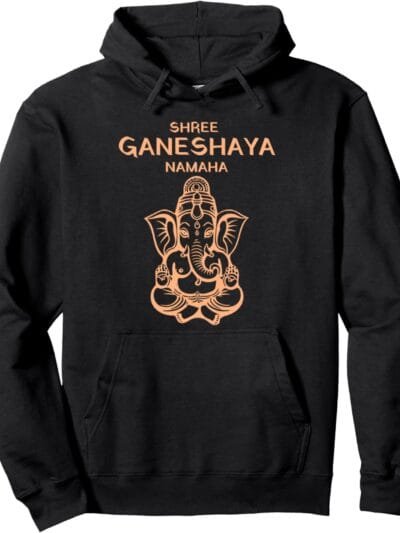 Ganapati, Ganesh, Shree Ganeshaya Namaha Ganeshotsav Puja Hoodie (Japan)