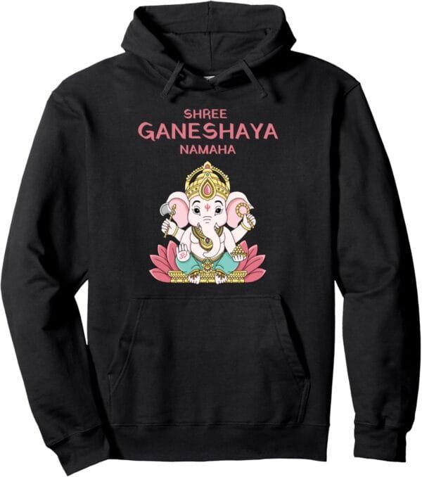 Ganapati, Ganesh, Shree Ganeshaya Namaha Ganeshotsav Puja Hoodie (Japan)