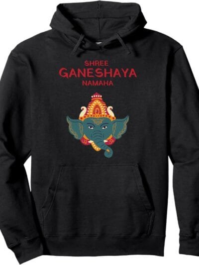 Ganapati, Ganesh, Shree Ganeshaya Namaha Ganeshotsav Puja Hoodie (Italy)