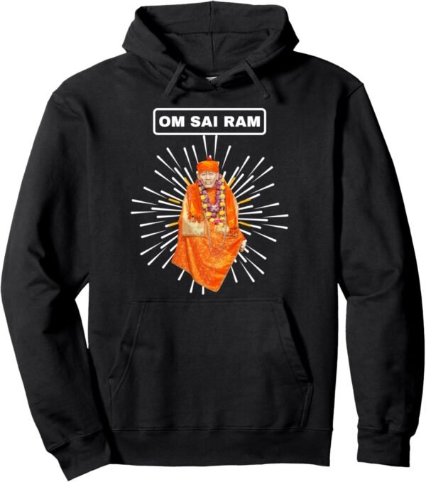 Shirdi Sai Baba God Gift for Indian Hindus Om Sai Ram Hoodie (UK)