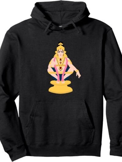Ayyappa, Ayyappan Hindu God Temple Pooja Hoodie (UK)