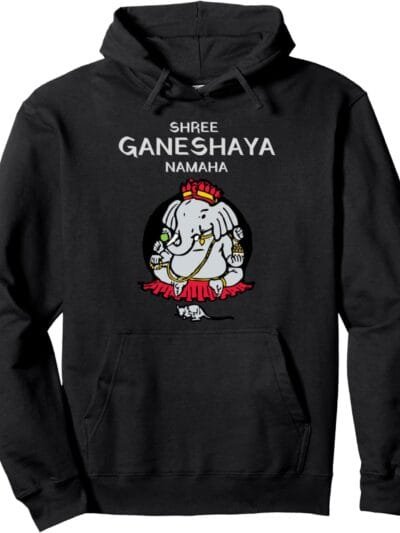 Ganapati, Ganesh, Shree Ganeshaya Namaha Ganeshotsav Puja Hoodie (Germany)