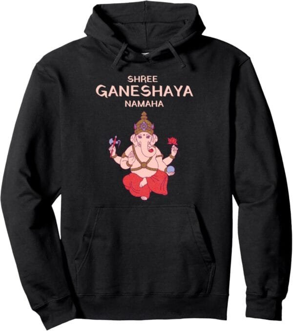 Ganapati, Ganesh, Shree Ganeshaya Namaha Ganeshotsav Puja Hoodie (Japan)
