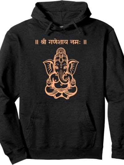 Ganapati, Ganesh, Shree Ganeshaya Namaha Sanskrit Puja Hoodie (Germany)