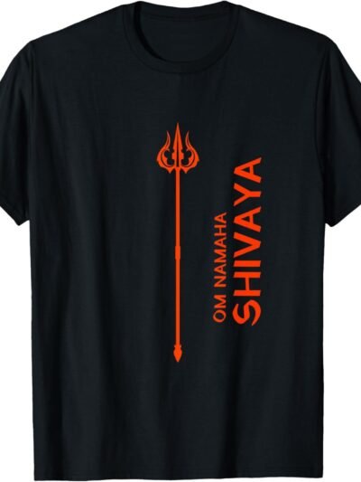 Shiva, Shankar, Maha Shivratri, Trishul Om Namaha Shivaya T-Shirt (USA)