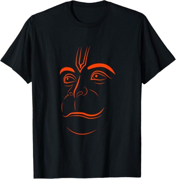 Hanuman, Bajrang Bali, Hindu God Face Pooja T-Shirt (USA)