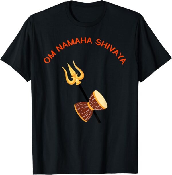 Shiva, Shankar, Maha Shivratri, Trishul Damru Om Namaha Shiv T-Shirt (USA)