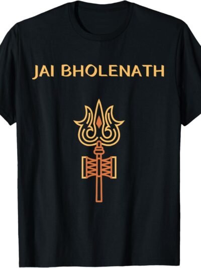 Shiva, Shankar, Maha Shivratri, Trishul Damru Jai Bholenath T-Shirt (USA)
