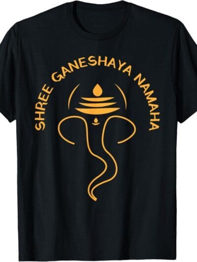 Ganapati, Ganesh, Shree Ganeshaya Namaha Ganeshotsav Puja T-Shirt (Spain)