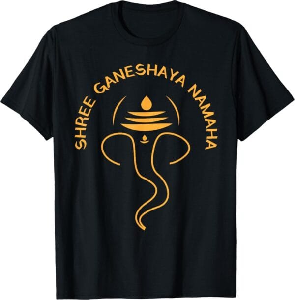 Ganapati, Ganesh, Shree Ganeshaya Namaha Ganeshotsav Puja T-Shirt (Spain)