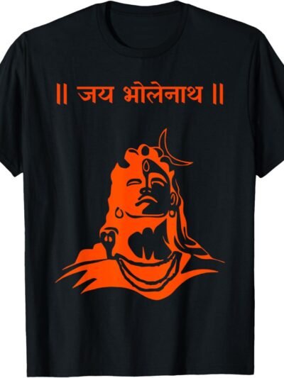 Shiva, Shankar, Maha Shivratri, Jai Bholenath Sanskrit T-Shirt (USA)