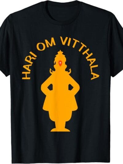 Vitthal Silhouette Hari Om Vitthala Pooja T-Shirt (USA)