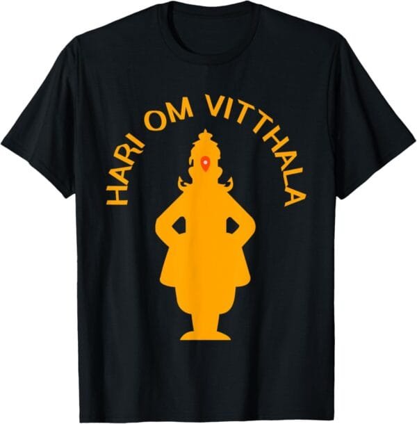Vitthal Silhouette Hari Om Vitthala Pooja T-Shirt (USA)