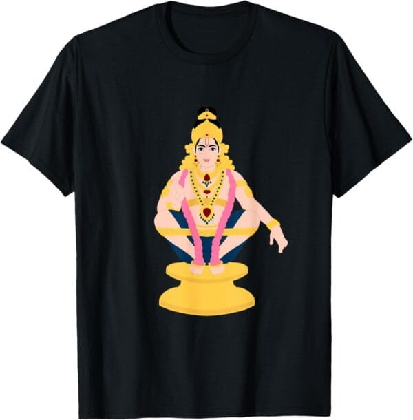 Ayyappa, Ayyappan Hindu God Temple Pooja T-Shirt (Italy)