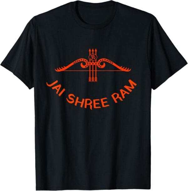 Rama, Ram, Diwali Ram's Bow Jai Shree Ram Hindu God Pooja T-Shirt (USA)