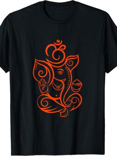 Ganapati, Ganesh, Shree Ganesh Om Ganeshotsav Puja T-Shirt (USA)