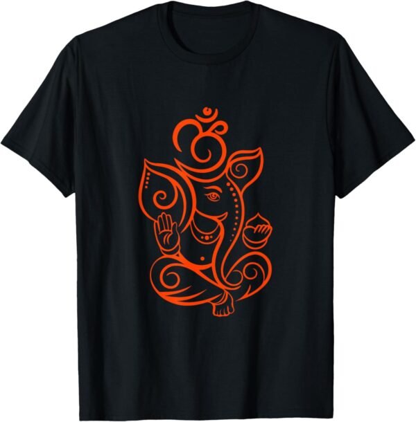 Ganapati, Ganesh, Shree Ganesh Om Ganeshotsav Puja T-Shirt (USA)