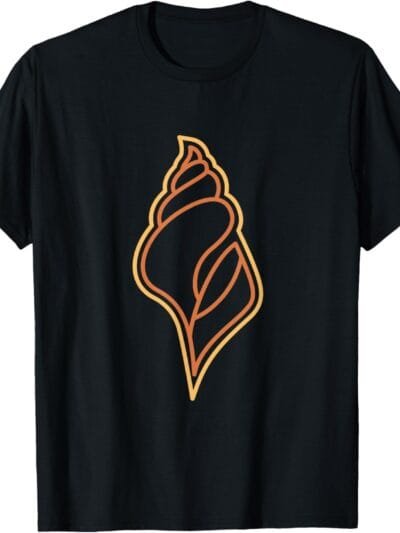 Hindu God Pooja Shankh, Conch Line Drawing T-Shirt (France)
