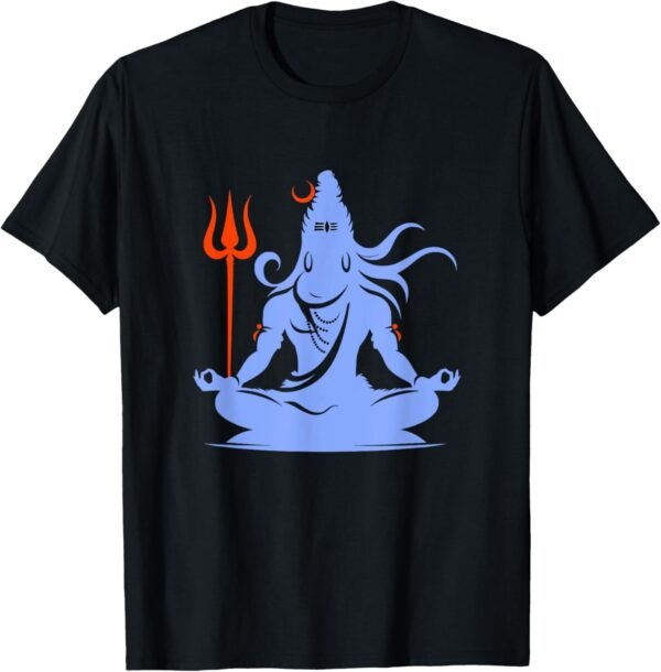 Shiva, Shankar, Maha Shivratri, Silhouette Puja T-Shirt (USA)