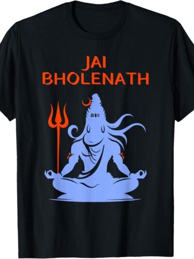 Shiva, Shankar, Maha Shivratri, Silhouette Jai Bholenath T-Shirt (USA)