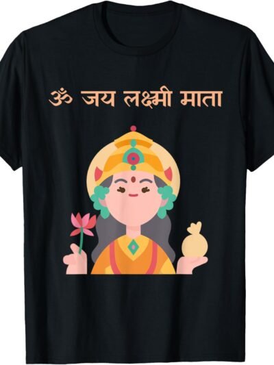 Laxmi Mata, Diwali Om Jai Lakshmi Mata Sanskrit Pooja Hindu T-Shirt (USA)