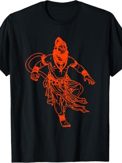 Hanuman, Bajrang Bali, Hindu God Pooja T-Shirt (USA)