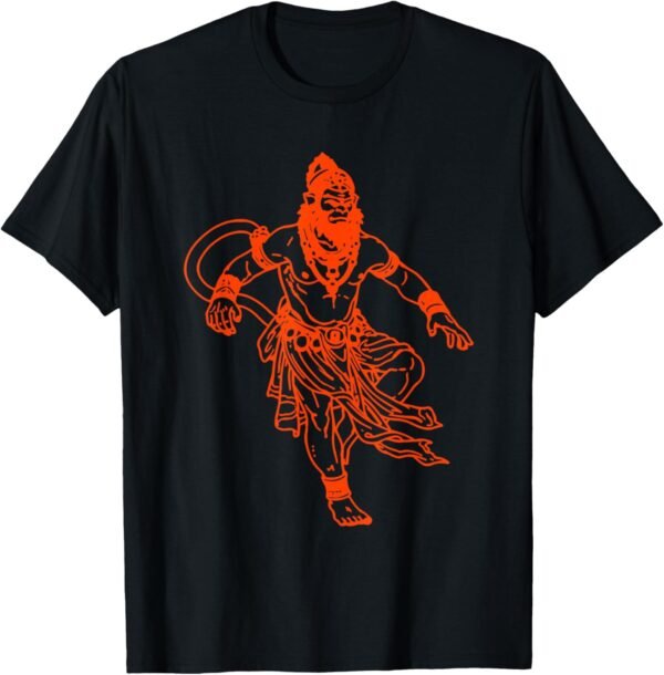 Hanuman, Bajrang Bali, Hindu God Pooja T-Shirt (USA)