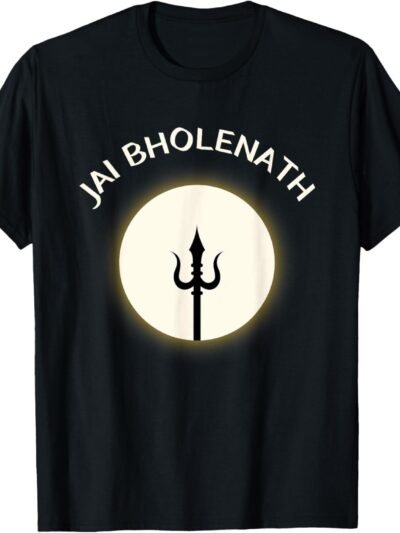 Shiva, Shankar, Maha Shivratri, Trishul Jai Bholenath Pooja T-Shirt (USA)