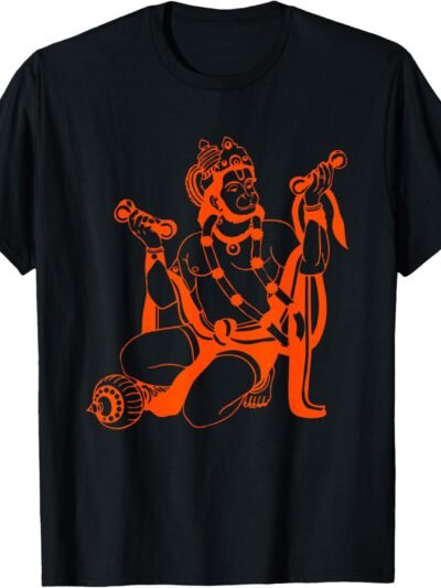 Hanuman, Bajrang Bali, Worship Singing Kirtan Hindu Pooja T-Shirt (USA)