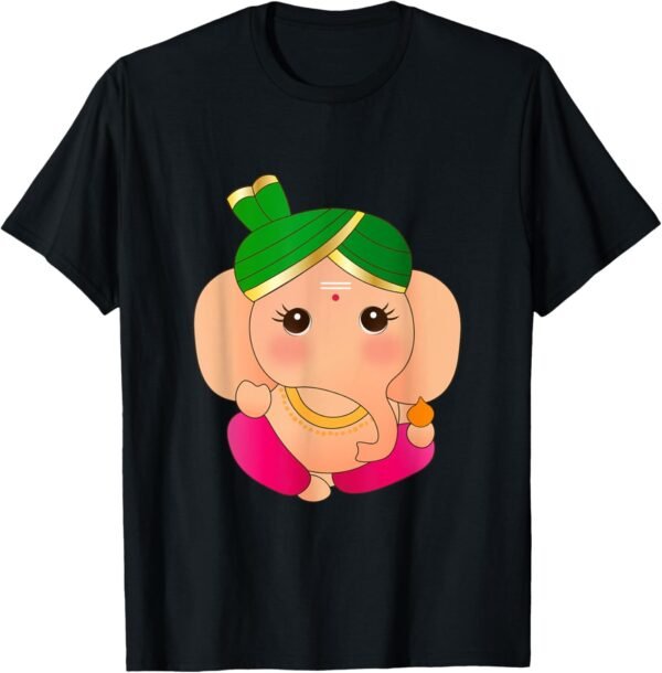 Ganapati, Ganesh, Baby Ganesha Ganeshotsav Puja T-Shirt (USA)