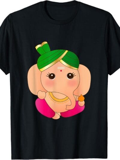 Ganapati, Ganesh, Baby Ganesha Ganeshotsav Puja T-Shirt (France)