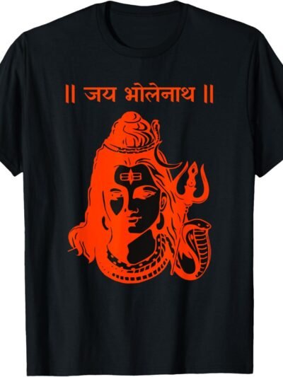 Shiva, Shankar, Maha Shivratri, Jai Bholenath Sanskrit T-Shirt (USA)