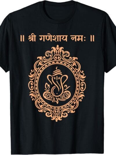 Ganapati, Ganesh, Shree Ganeshaya Namaha Sanskrit Puja T-Shirt (Italy)