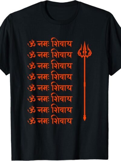Shiva, Shankar, Maha Shivratri, Trishul Om Namaha Shivaya T-Shirt (USA)
